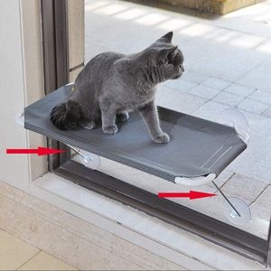 Window Mounted Cat Hammock - Large, Grey